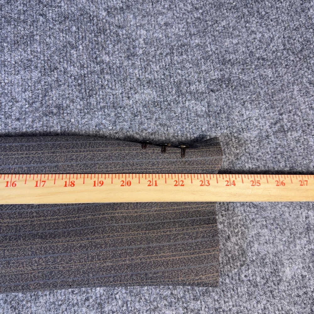 Christian Dior Monsieur Brown Pinstripe Blazer Vintage 2-Button Sport Coat - Picture 9 of 14